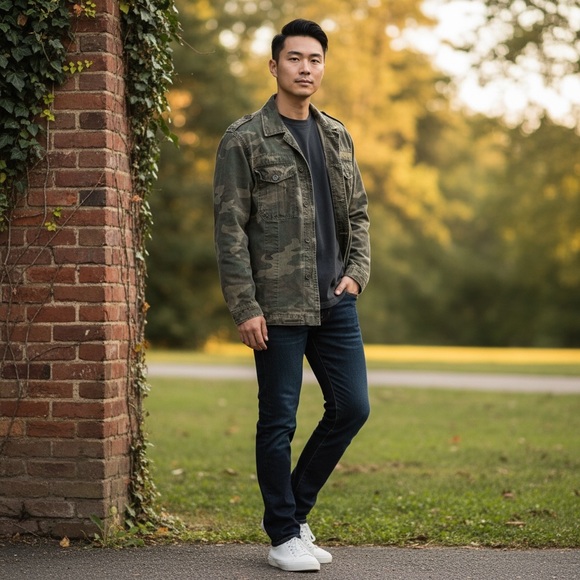 Arizona Jean Company Other - Arizona Jean Company Green Camouflage Field Jacket